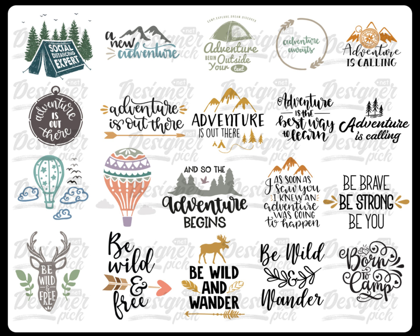 1000+ Camping SVG Bundle