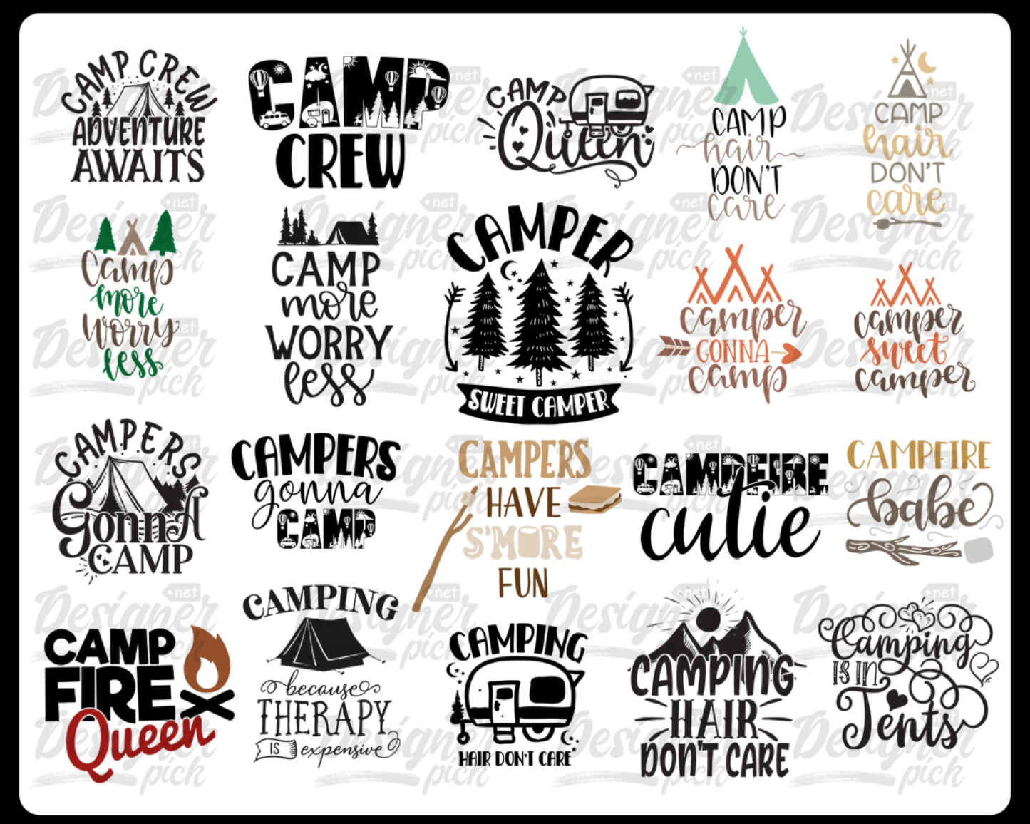 1000+ Camping SVG Bundle