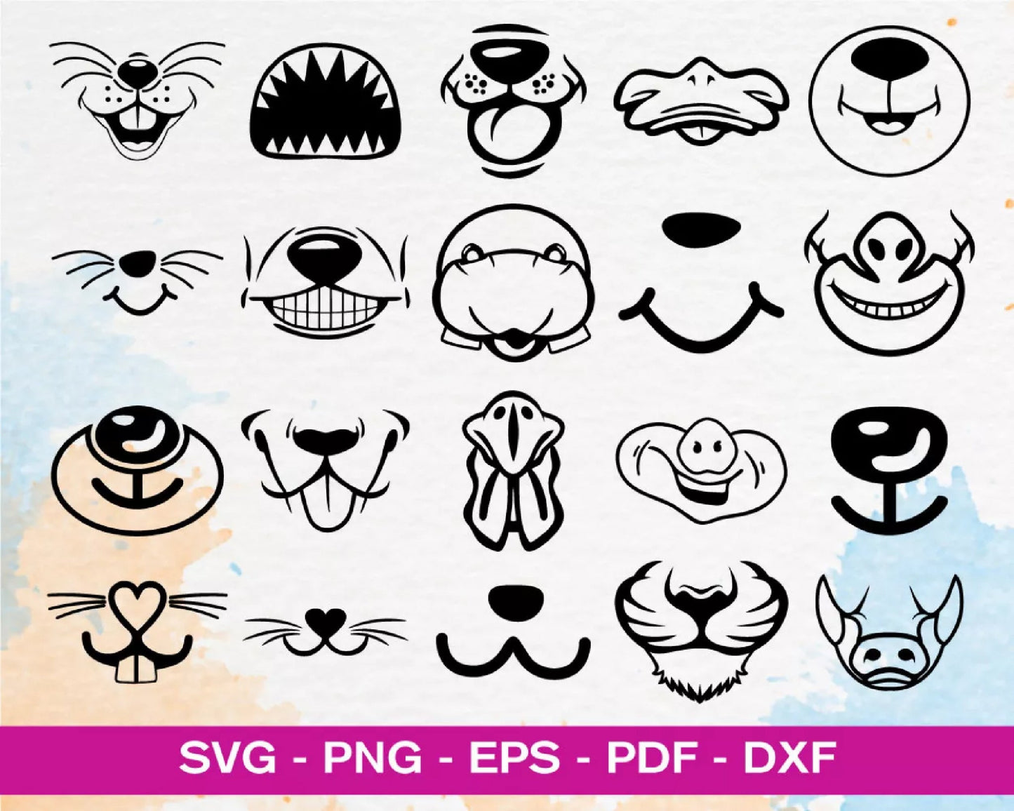 500+ file Funny Face Mask SVG Bundle, Cricut , File cut , Vector file , Silhouette Digital Dowload