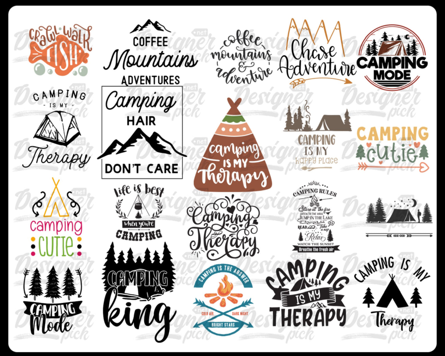 1000+ Camping SVG Bundle