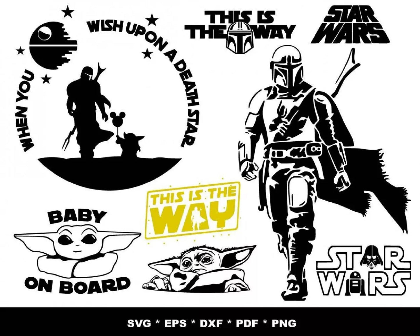 500+ file The Mandalorian Bundle svg , Cricut , File cut , Vector file , Silhouette Digital Dowload