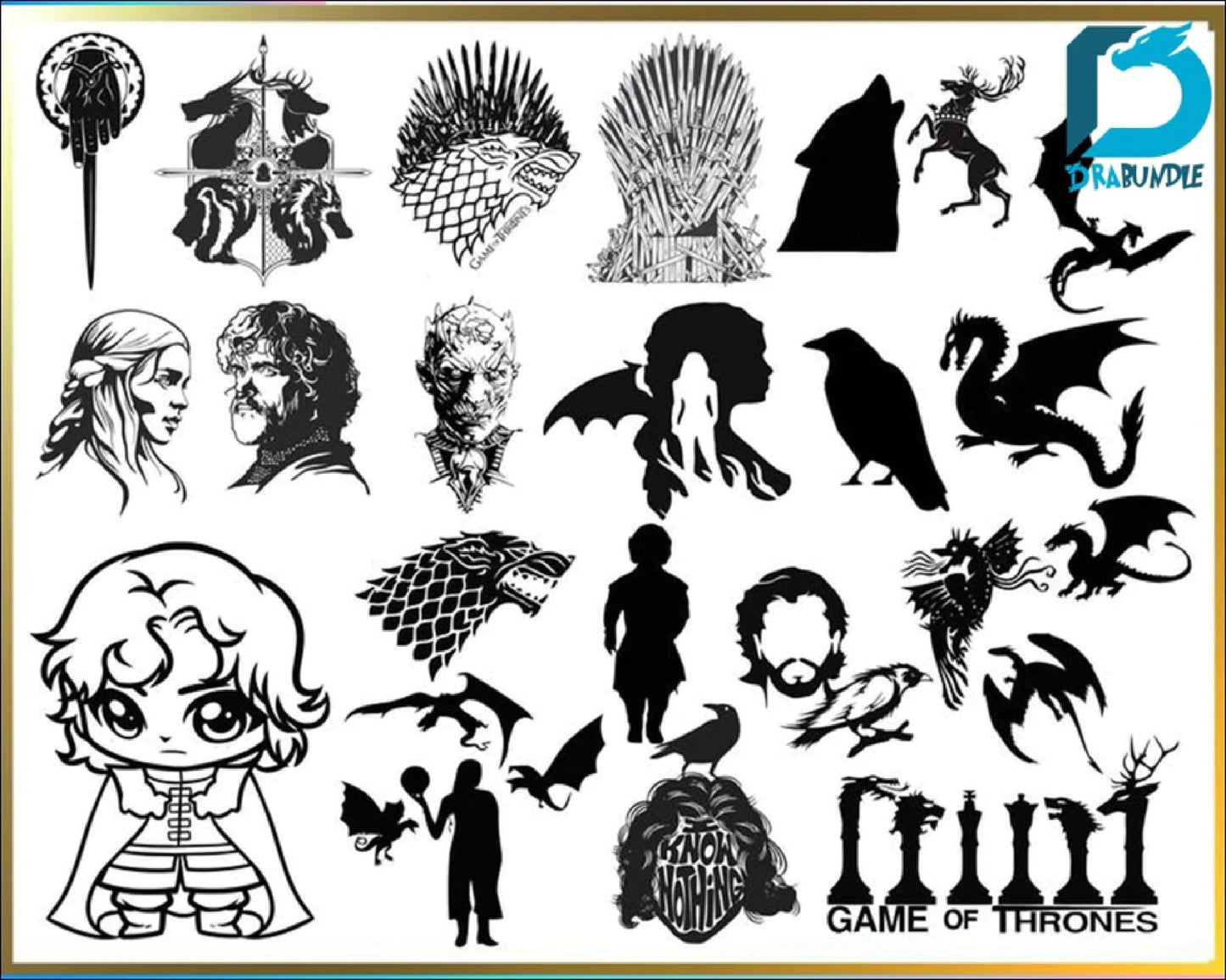 1000+ file Game Of Thrones svg, Game Of Thrones Big Bundle svg, svg,dxf,png, GOT png file, Cricut,Kids Silhouette