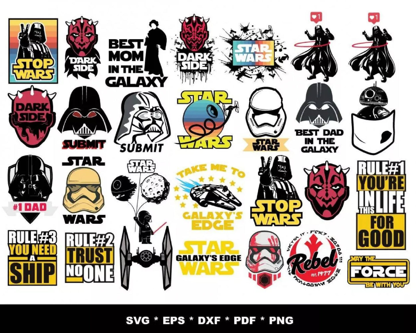 500+ file The Mandalorian Bundle svg , Cricut , File cut , Vector file , Silhouette Digital Dowload