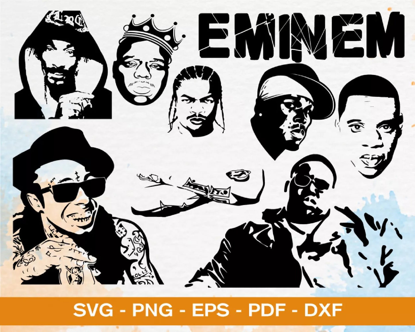 150+ file RAPPERS SVG BUNDLE ,  Cricut , File cut , Vector file , Silhouette Digital Dowload