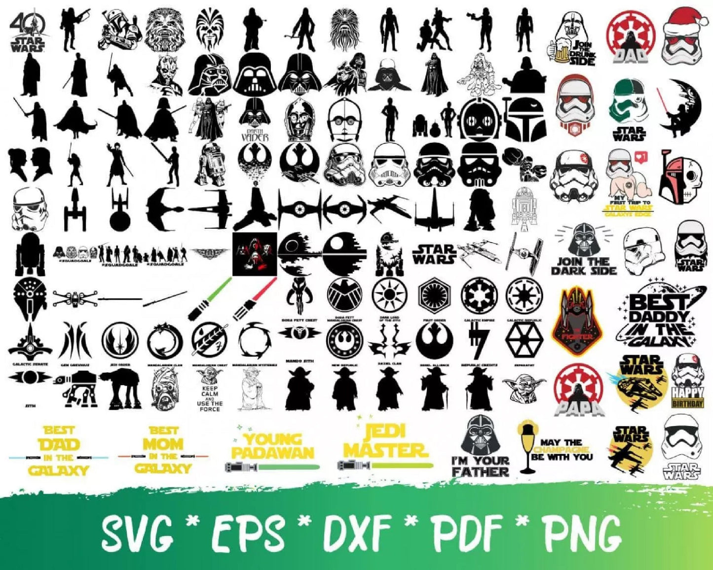 500+file Baby Yoda svg, bundle yoda svg, Stitch svg, yoda and stitch, baby yoda svg bundle,   Vector file , Silhouette Digital Dowload