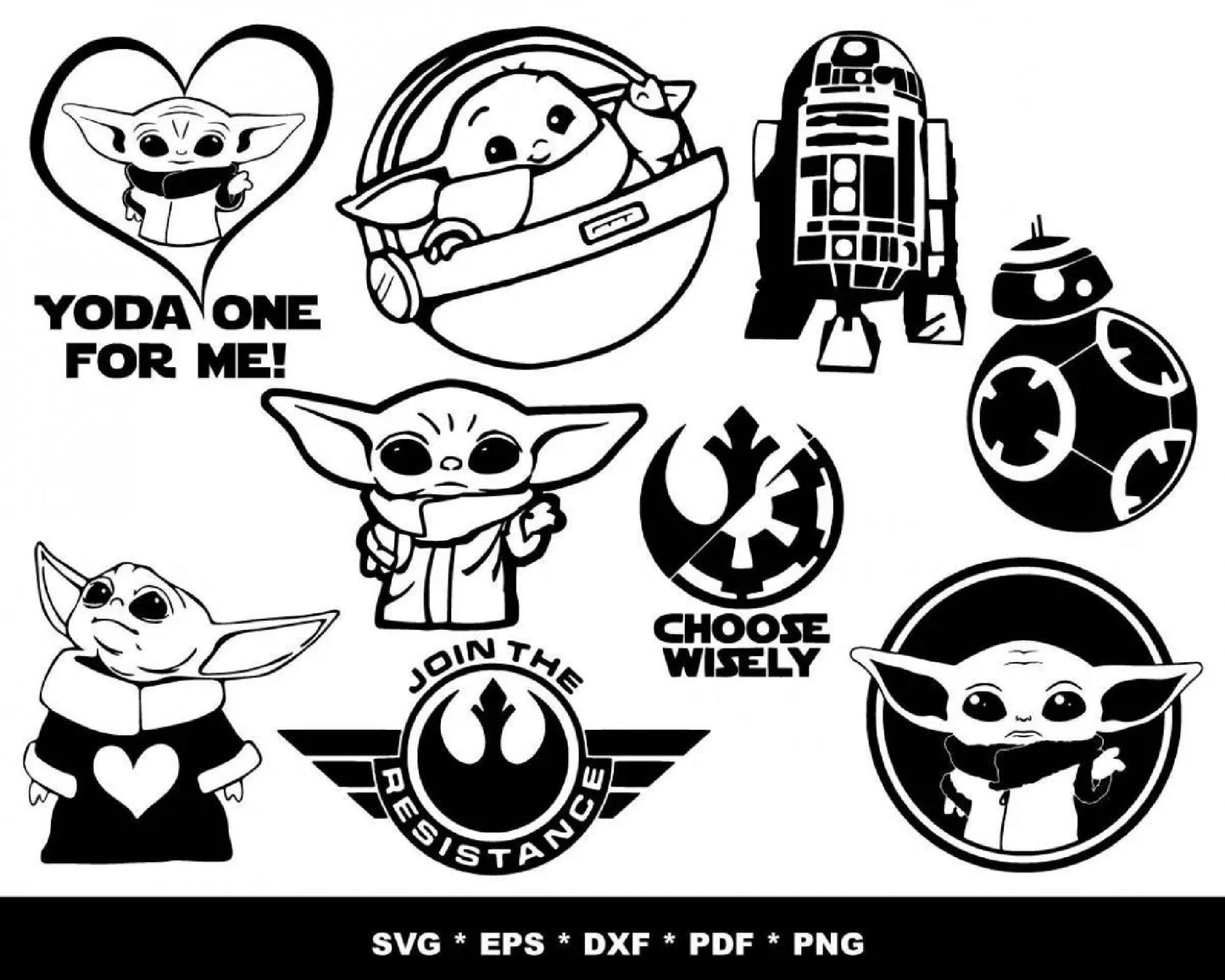 500+ file The Mandalorian Bundle svg , Cricut , File cut , Vector file , Silhouette Digital Dowload