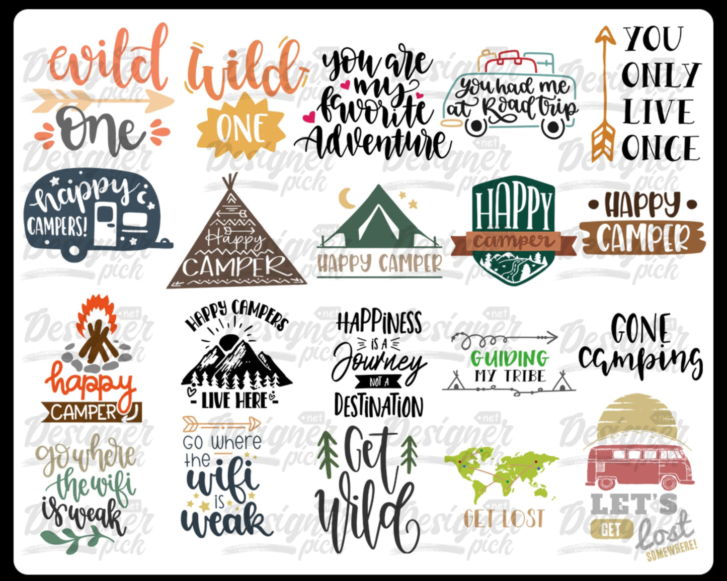 1000+ Camping SVG Bundle