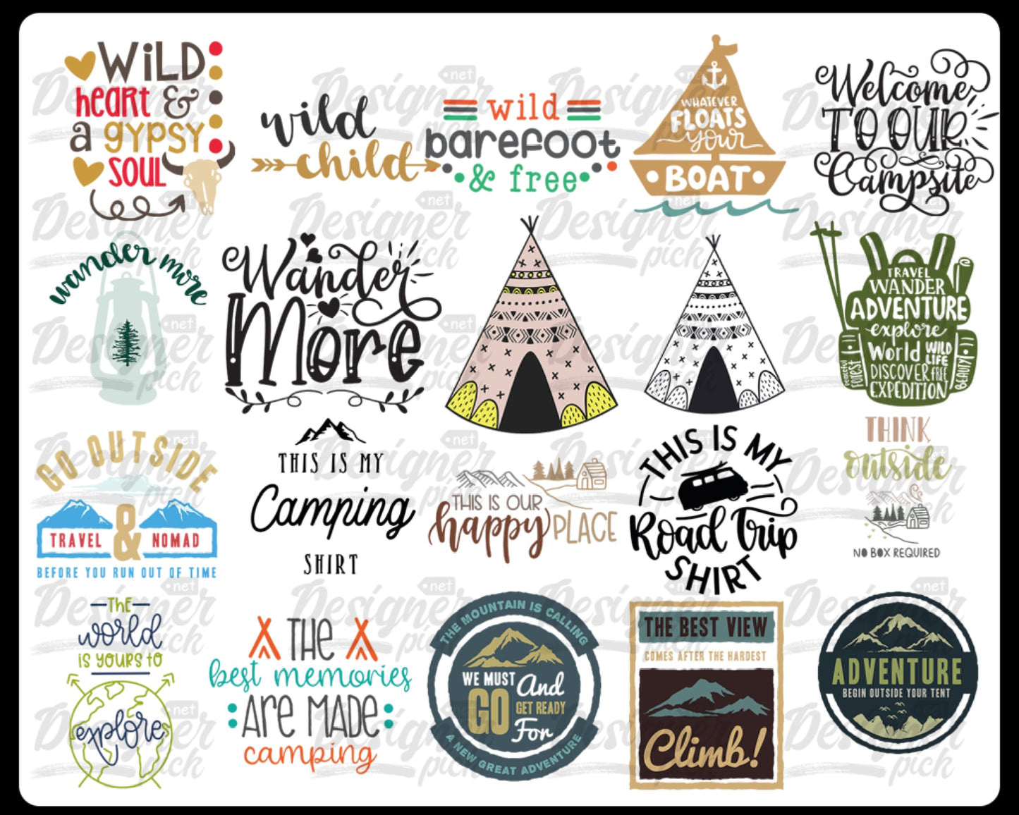 1000+ Camping SVG Bundle