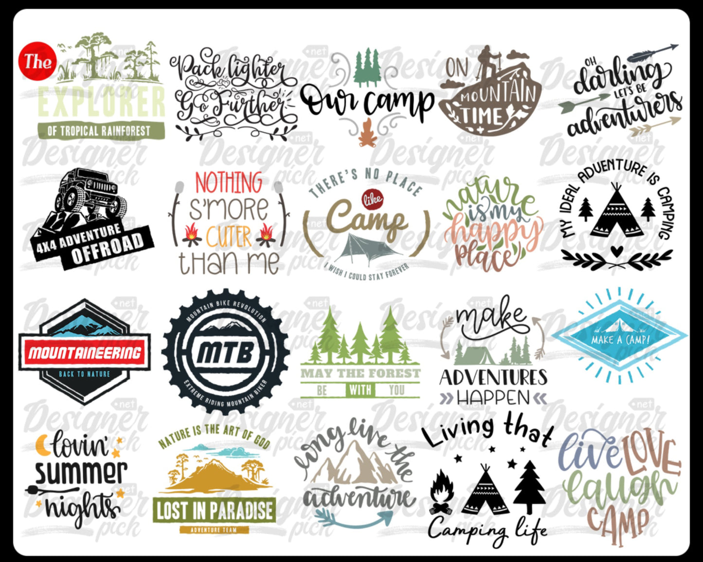 1000+ Camping SVG Bundle