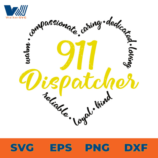 911 Dispatcher, Reliable Loyal Kind SVG