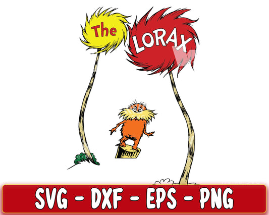 The lorax,tree SVG, EPS, PNG, DXF , cricut , file cut, for Cricut, Silhouette , digital download, Instant Download