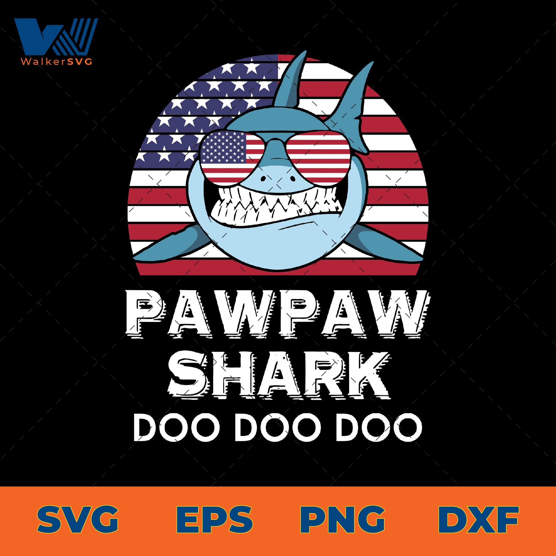 Pawpaw Shark Doo Doo Doo SVG