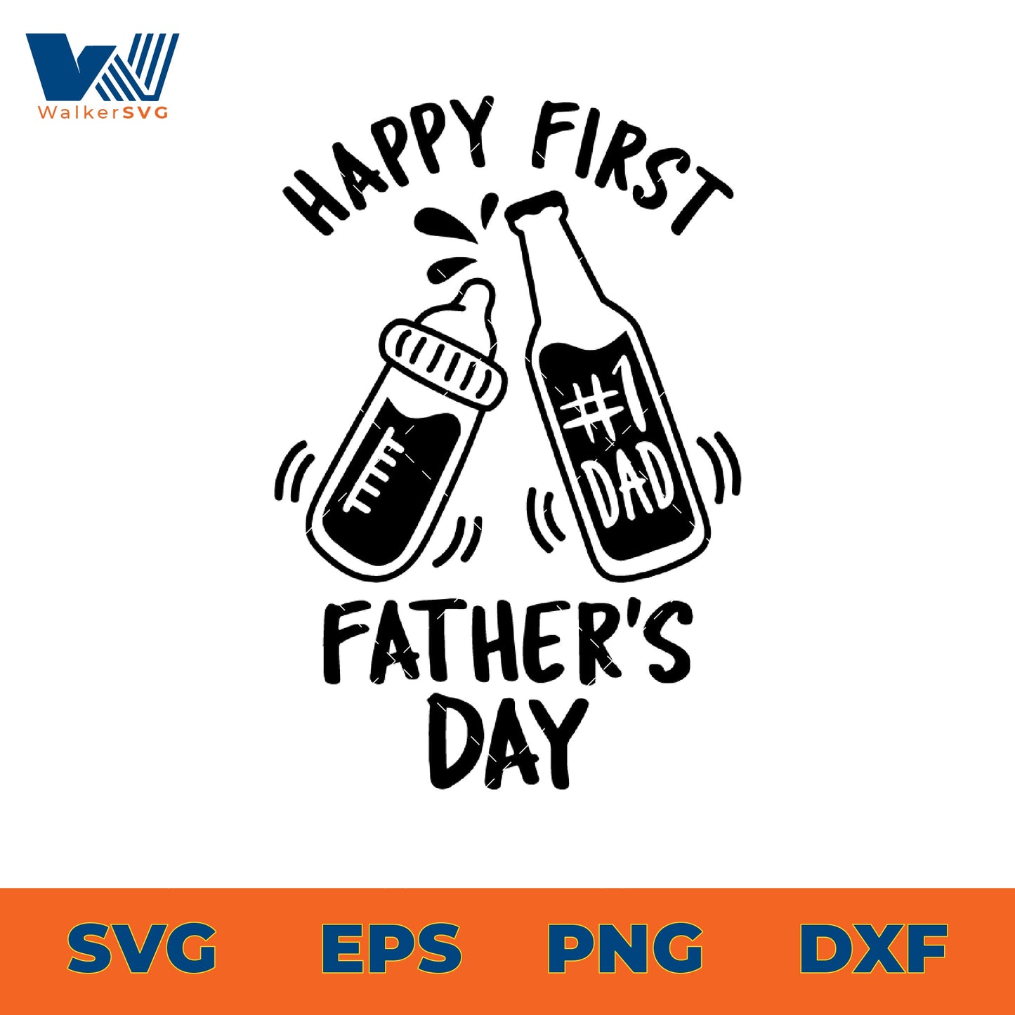 Happy First Father's Day SVG