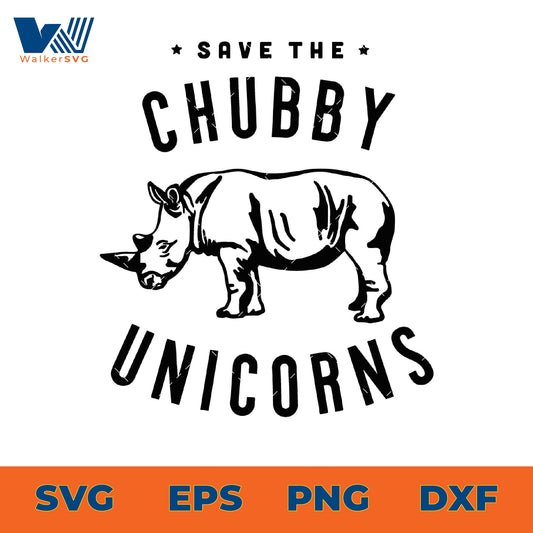 Save The Chubby Unicorns SVG