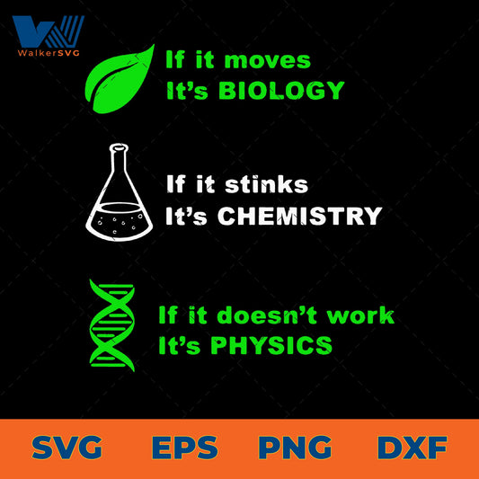 It's Biology, It's Chemistry, It's Physics SVG