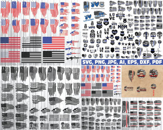 Flags SVG Bundle - 1000+ files Flags SVG, EPS, PNG, DXF for Cricut, Silhouette