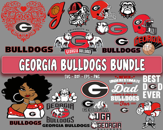 Georgia Bulldogs bundle svg, mega bundle Georgia Bulldogs svg, N C A A bundle svg , N C A A SVG DXF EPS PNG, Cutting Image, File Cut , Digital Download, Instant Download