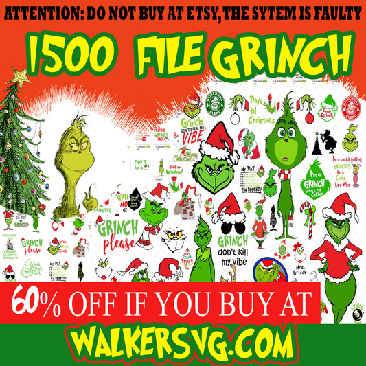 1500+ file Grinch Bundle SVG, Grinch SVG,Cutting Image,  cricut , file cut , digital download