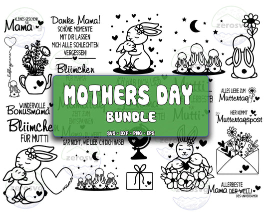 Mothers Day Bundle SVG, 28+ file Mothers day Sayings, Cute Bunny Mom Children SVG EPS DXF PNG , Cutting Image, cricut , file cut , digital download ,Instant Download