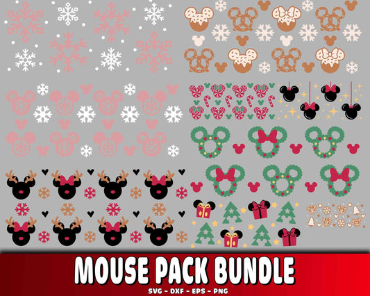 Mouse Pack bundle SVG EPS DXF PNG , Cutting Image, cricut , file cut , digital download ,Instant Download