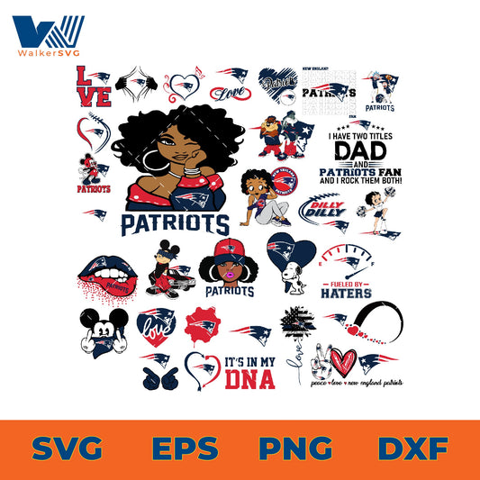 New England Patriots SVG Bundle