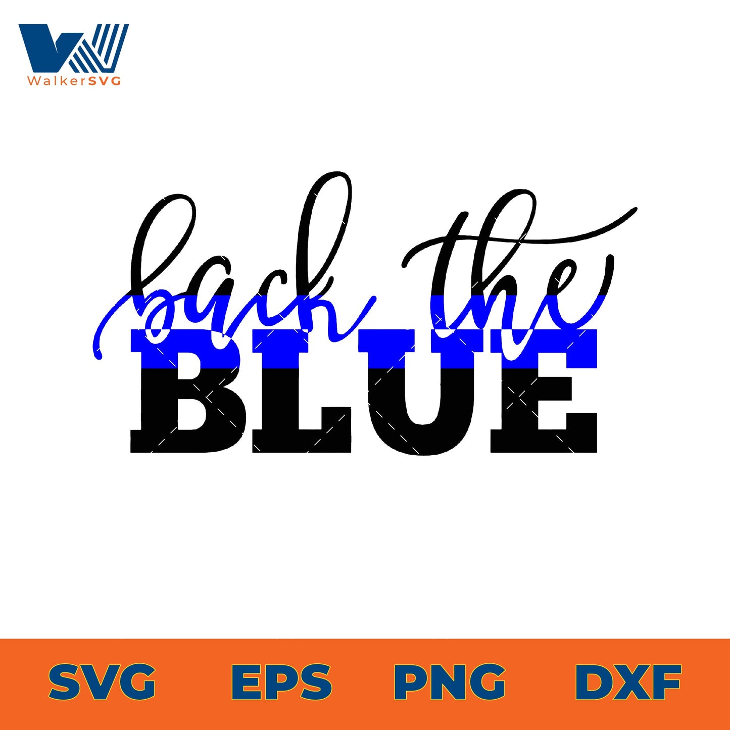 Back The Blue SVG