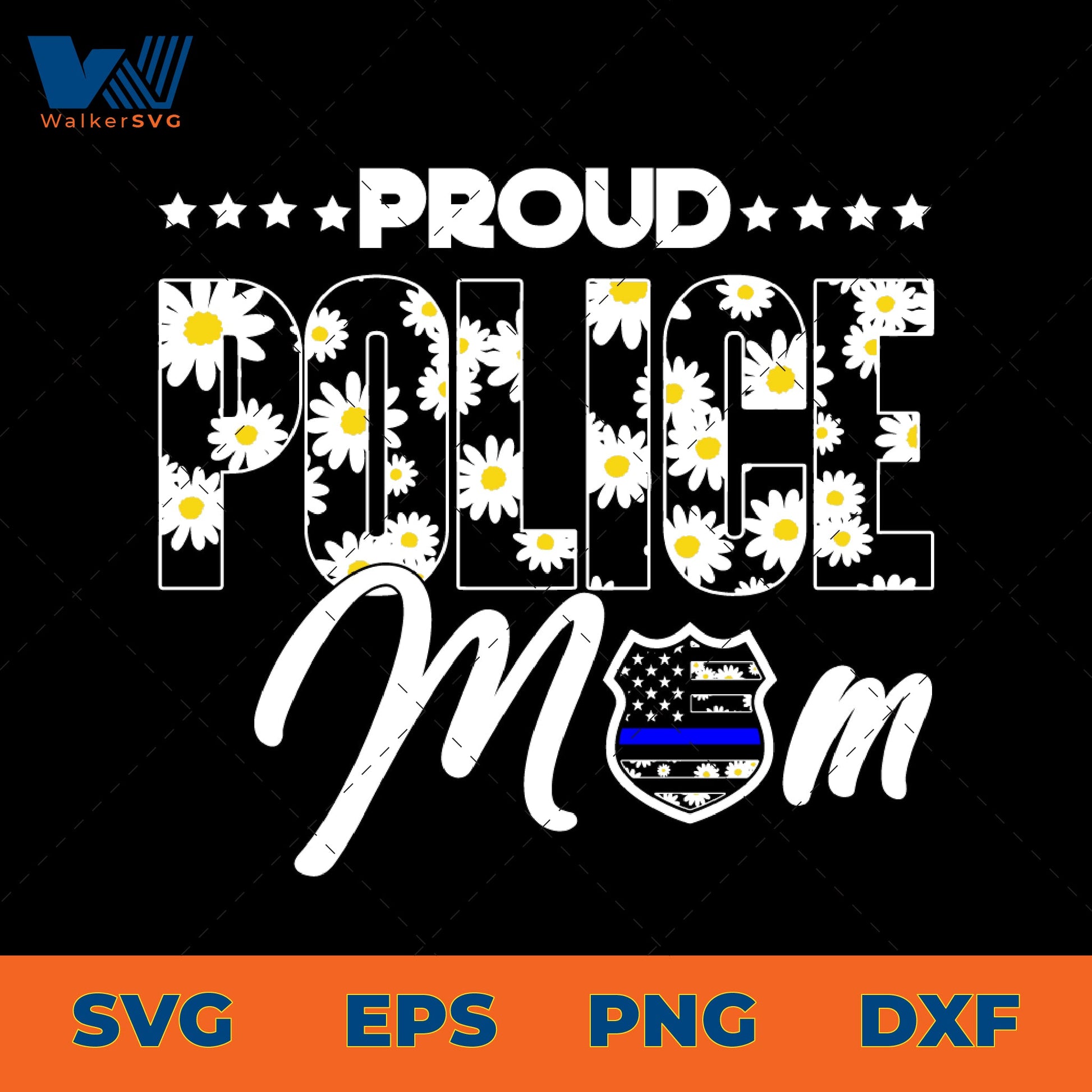 Proud Police Mom SVG