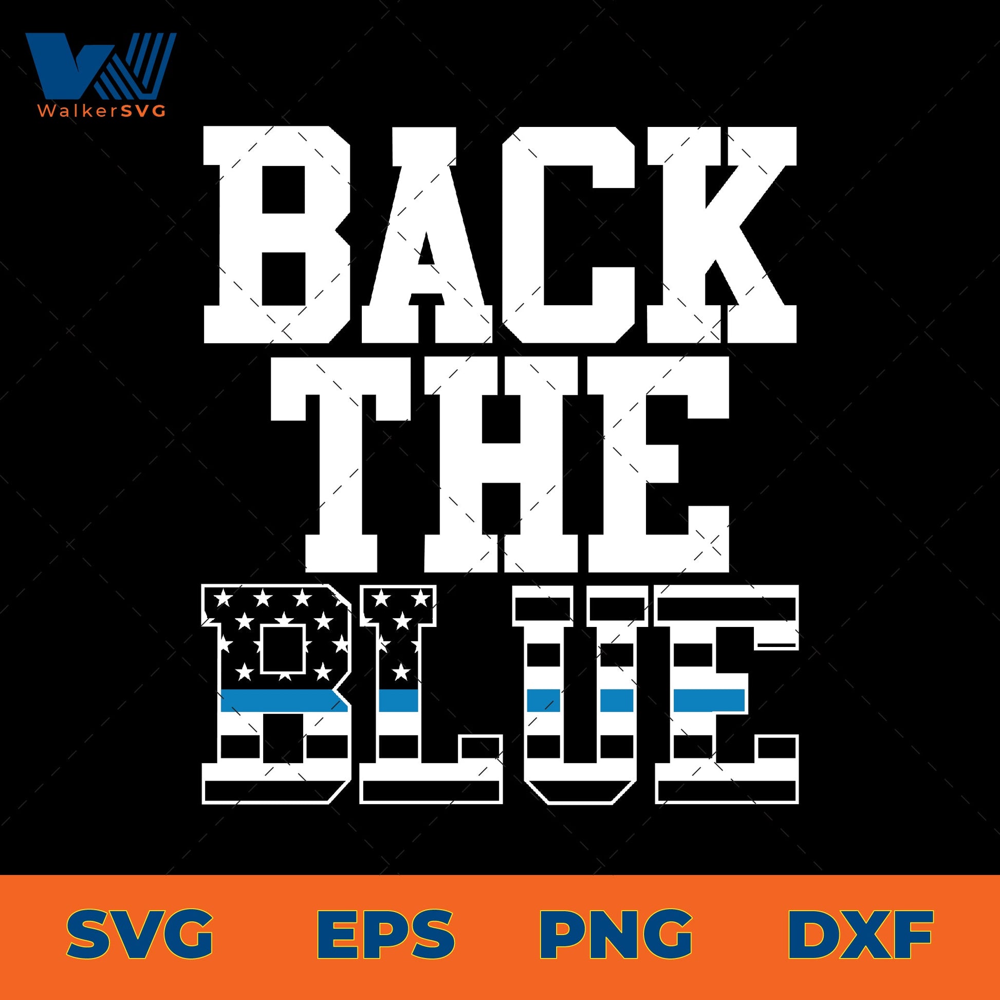 Back The Blue SVG