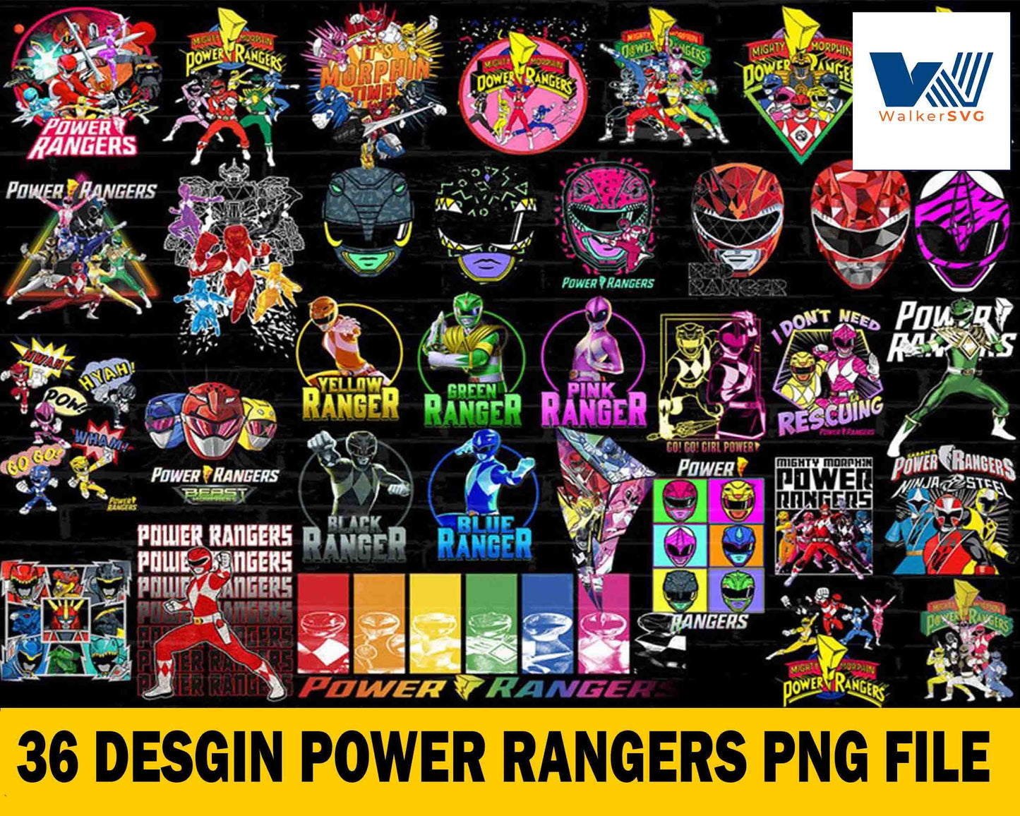 Power Rangers png , 36+ file bundle Power Rangers png , Printable Digital Graphics , submilation , digital download