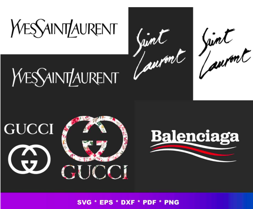 Fashion Brands SVG Bundle - 150+ files Fashion Brands SVG, PNG for Cricut, Silhouette