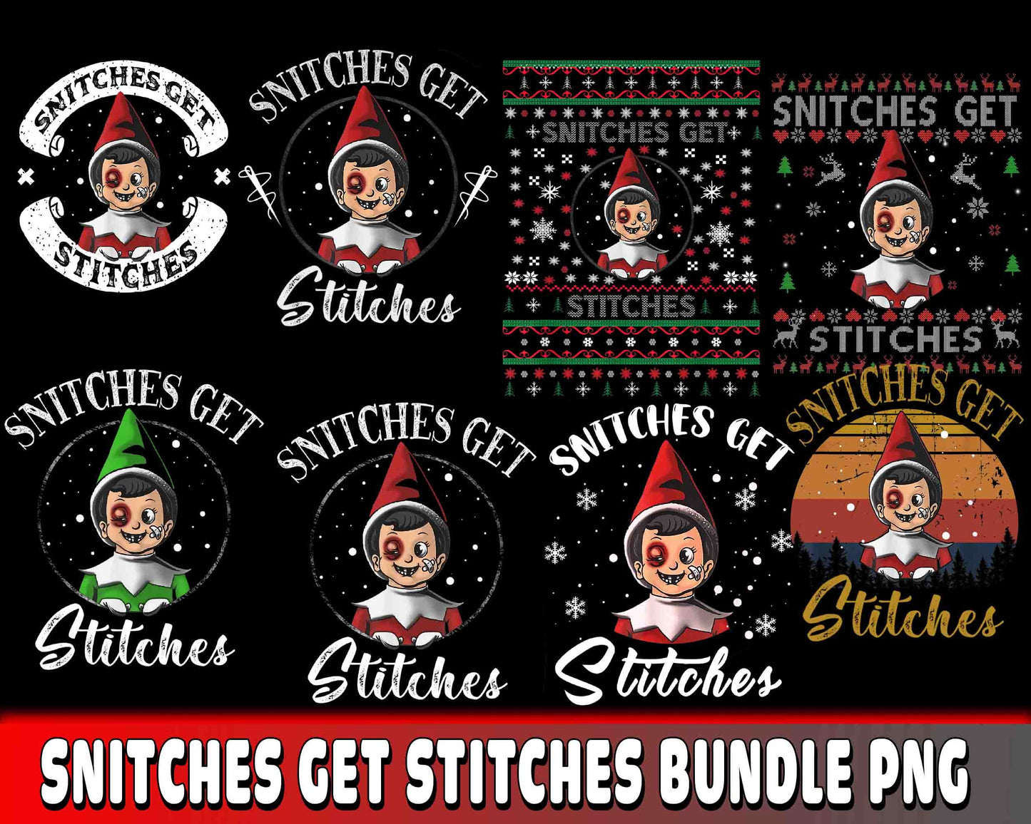 Snitches Get Stitches PNG , Snitches Get Stitches bundle PNG  , file cut , Silhouette, digital download, Instant Download