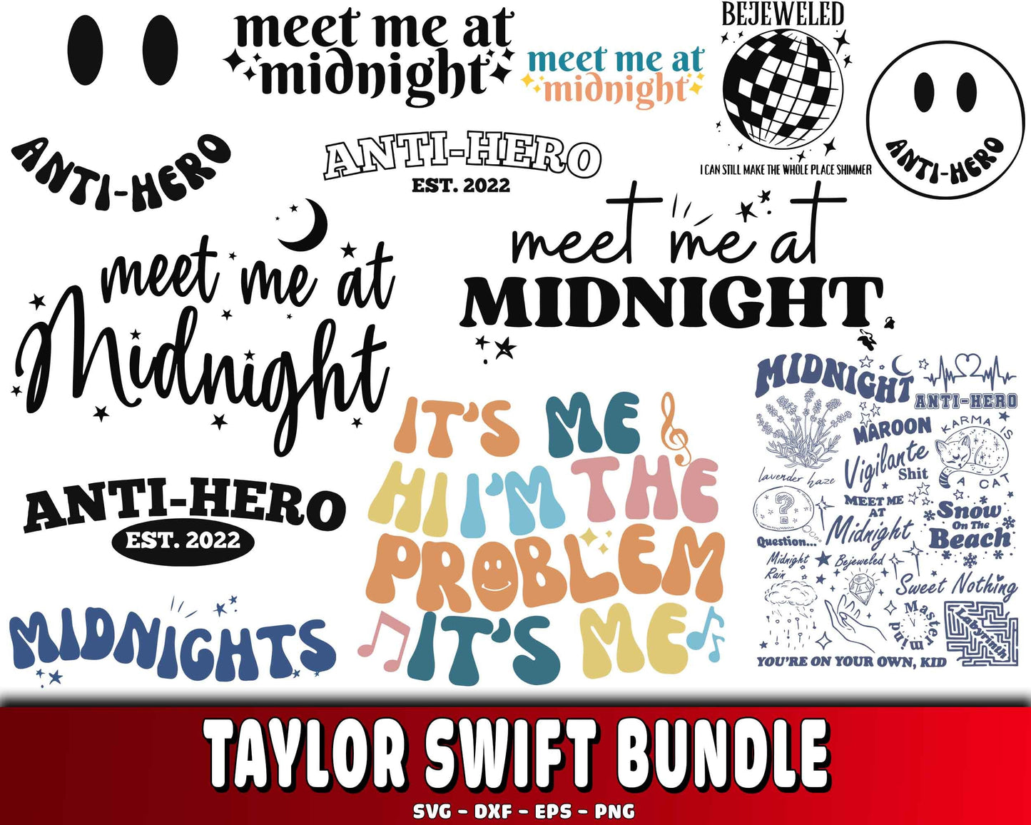 Taylor Swift bundle SVG EPS DXF PNG , Cutting Image, cricut , file cut , digital download ,Instant Download