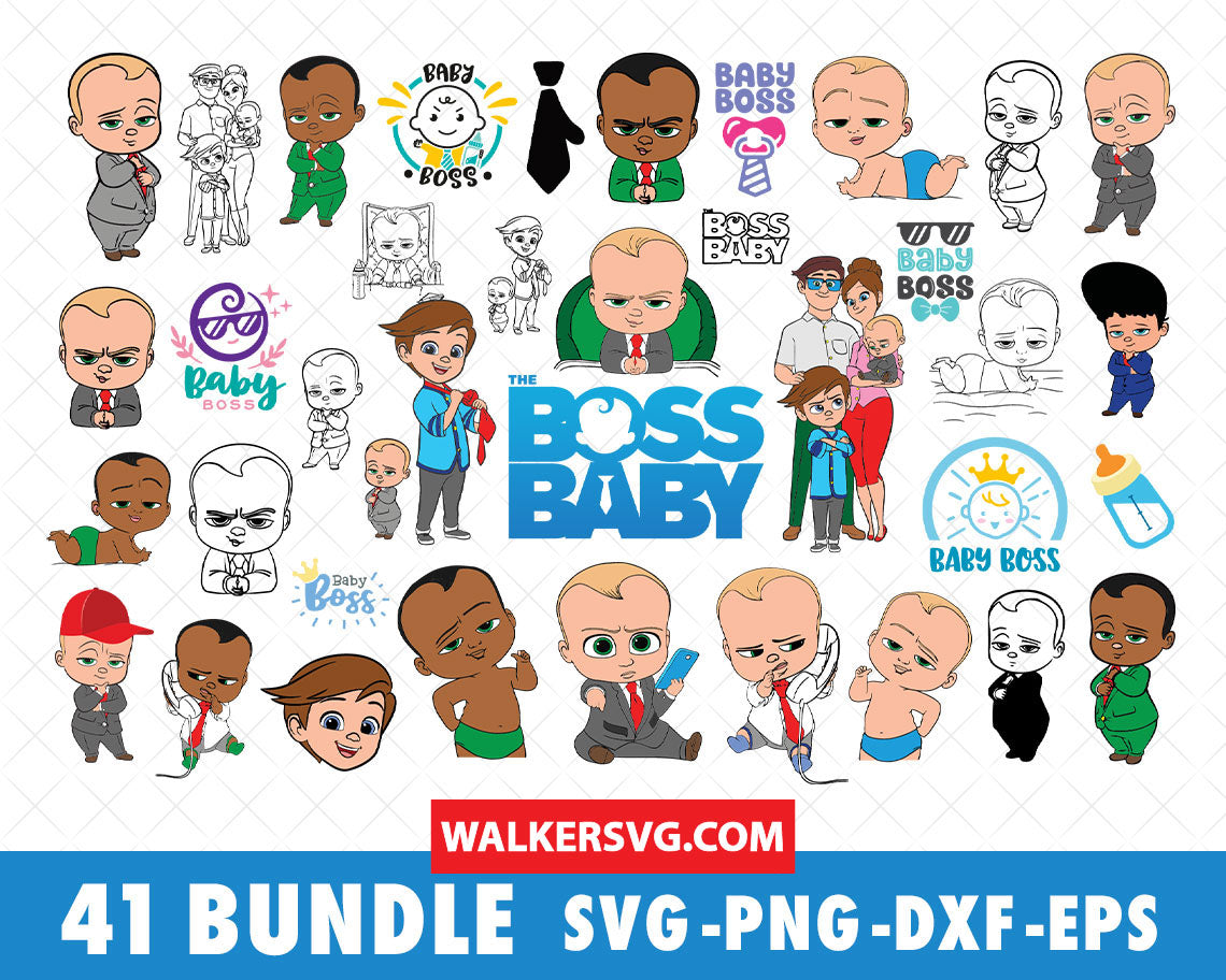 The Boss Baby SVG Bundle - 165+ files The Boss Baby SVG, EPS, PNG, DXF for Cricut, Silhouette