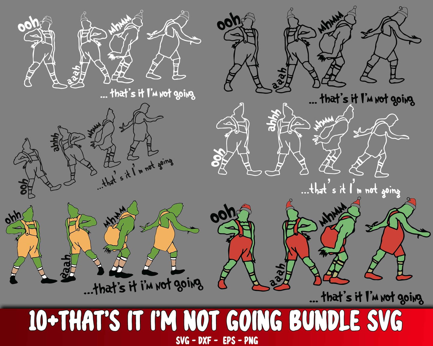 Grinch Ultimate bundle SVG - Mega bundle Grinch SVG, EPS, PNG, DXF for Cricut, Silhouette , file cut , digital download, Instant Download