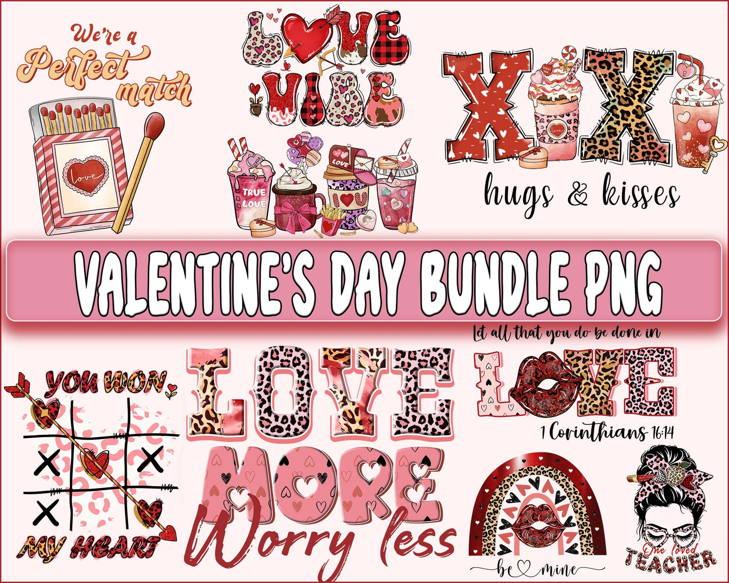 Valentine's day bundle PNG ,Messy , Raibow ,Skeleton ,coffee valentine's day PNG, Valentines Day Sublimation ,Love  , Heart valentine's day sublimation, Digital Download, Instant Download