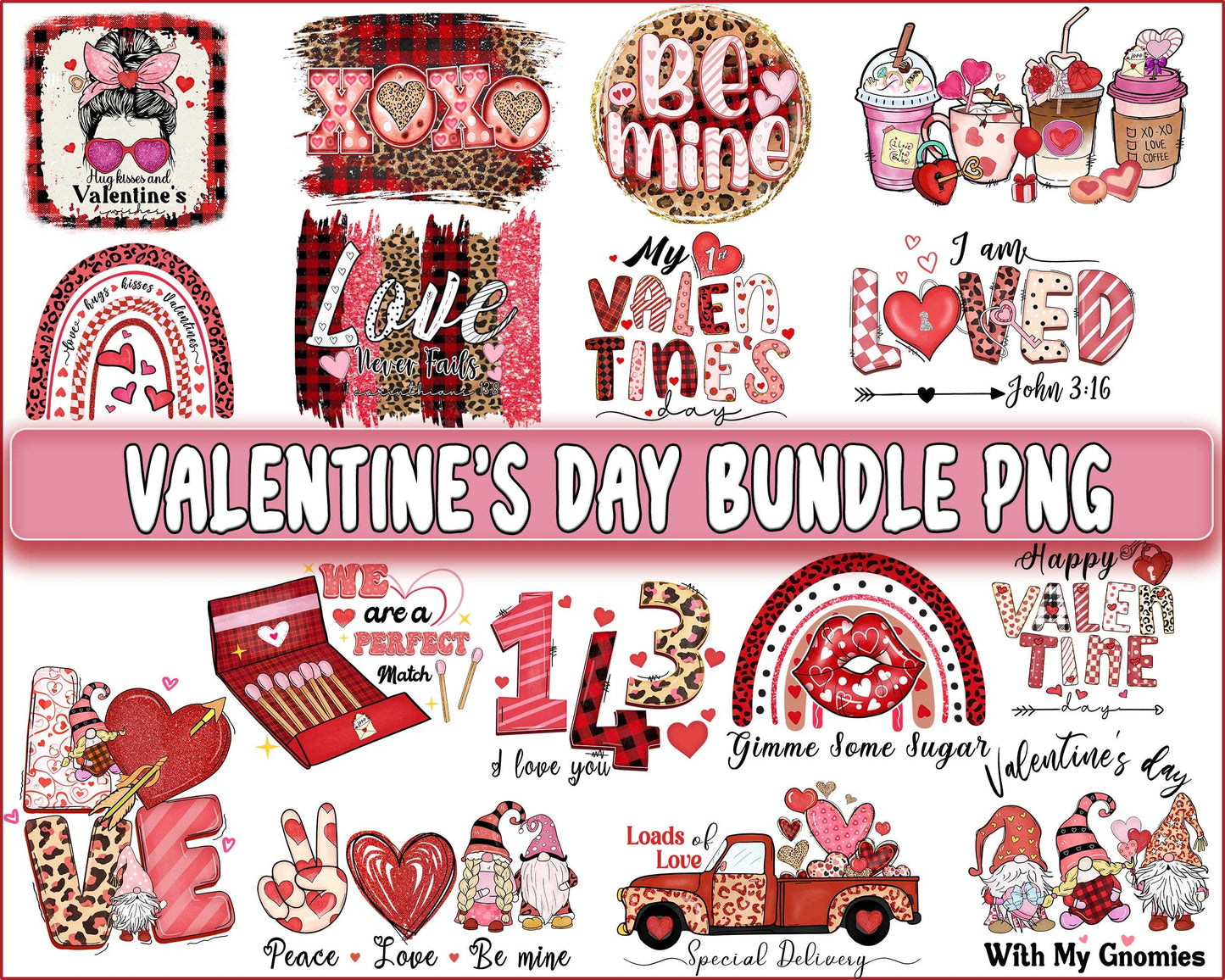 Valentine's day bundle PNG , Valentines Day Sublimation , Car Valentines , Love Valentines , XoXo Valentines sublimation, Digital Download, Instant Download