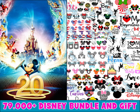 79.999+ file Disney bundle svg, Disney svg,dxf,png,eps, cricut , file cut , Silhouette, Digital Dowload