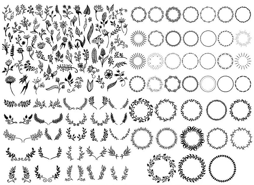 Flowers SVG Bundle - 2000+ files Flowers SVG, EPS, PNG, DXF for Cricut, Silhouette