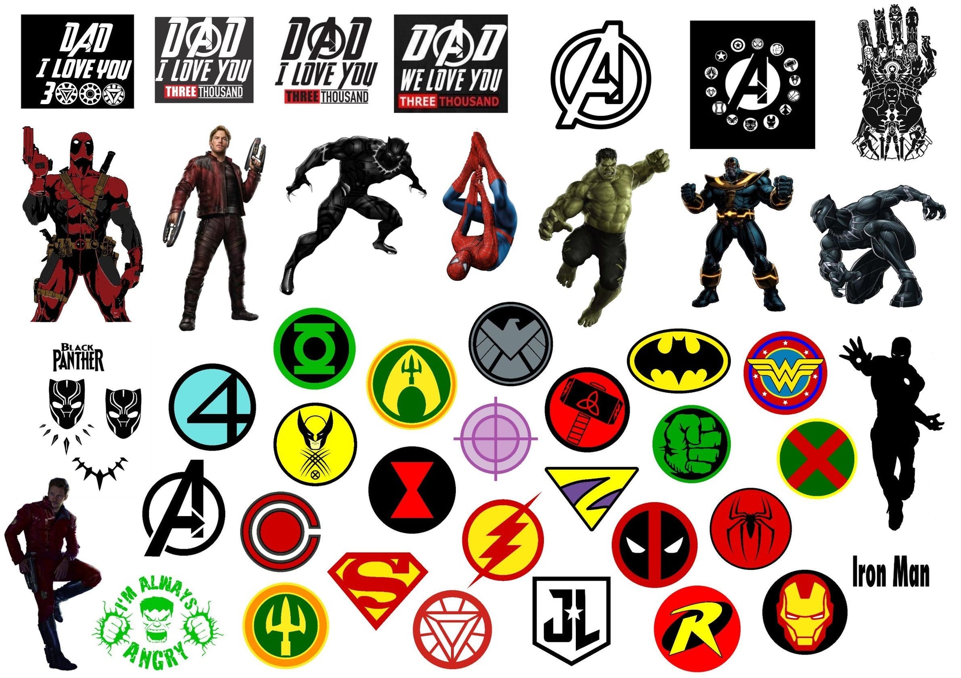 Avengers SVG Bundle - 1500+ files Avengers SVG, EPS, PNG, DXF for Cricut, Silhouette