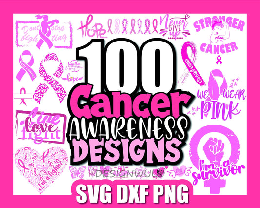 Cancer SVG Bundle - 300+ files Cancer SVG, EPS, PNG, DXF for Cricut, Silhouette