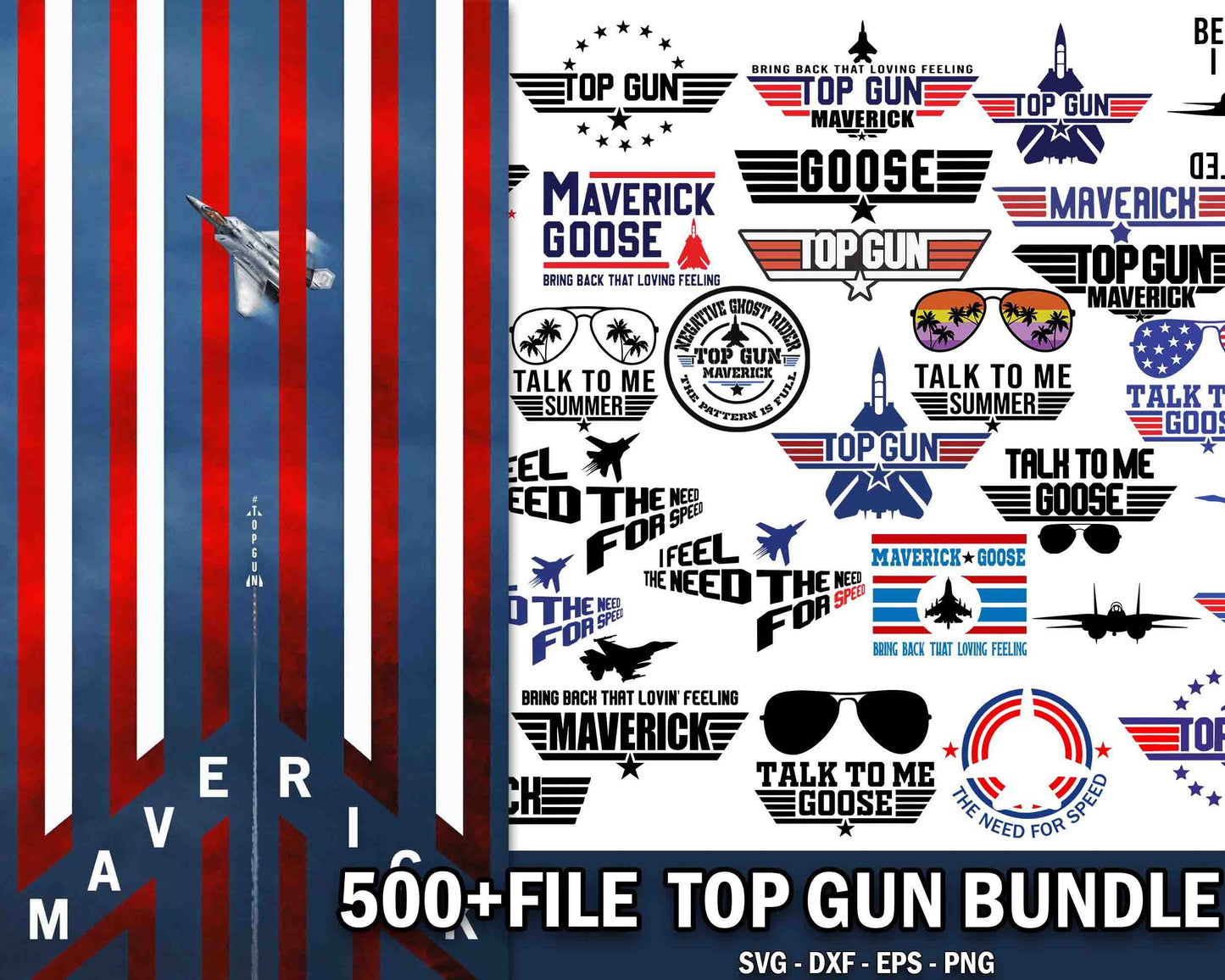 Top gun bundle svg ,500+ file Top Gun SVG , Talk To Me Goose svg, Maverick SVG  ,Mega Bundle Top Gun svg , file cut , for Cricut,  Silhouette , digital download