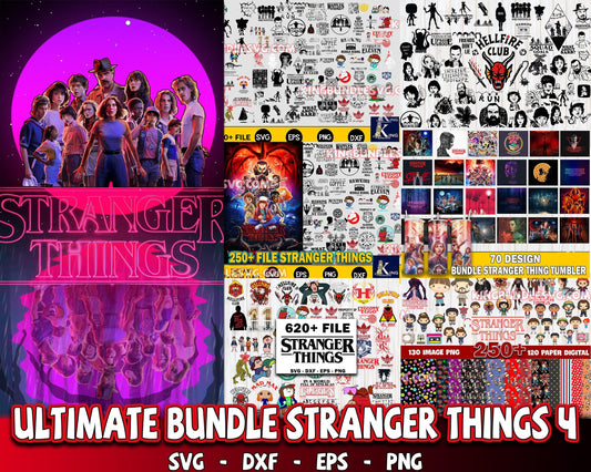 ultimate stranger things bundle  svg , dxf, eps, png,  Cricut , File cut , Vector file , Silhouette Digital Dowload