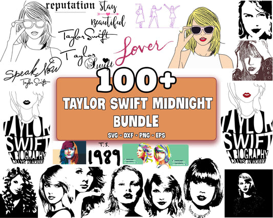 Taylor Midnights SVG , Version 2 - Taylor Swift Albums SVG , 100+ Taylor Midnights bundle SVG DXF EPS PNG, Different File Types , Cutting Image, File Cut , Digital Download, Instant Download